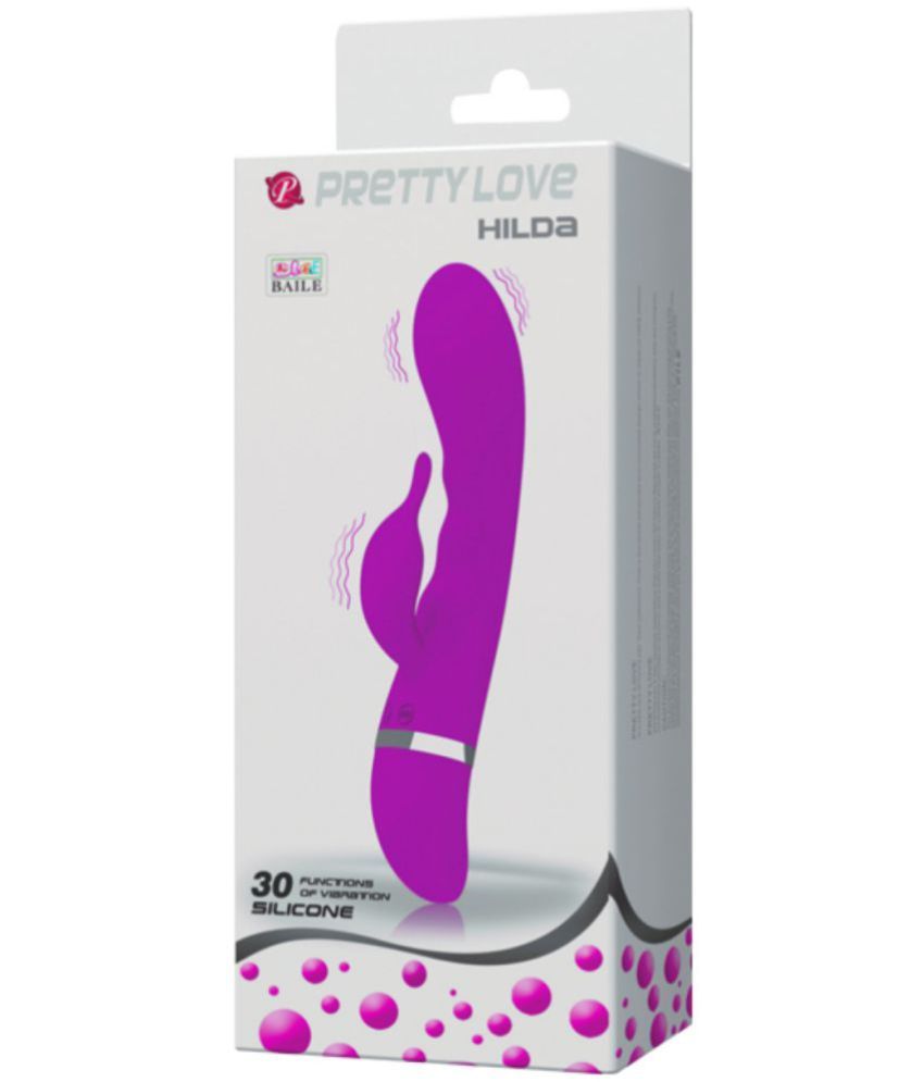     			30 SPEED PRETTY LOVE G SPOT RABBIT VIBRATING DILDO VIBRATOR BY NAUGHTY WORLD