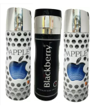 St Louis 2 BAPPLE , 1 BLACKBERRY DEODORANT , 200ML EACH (PACK OF 3) Body Spray - For Men & Women