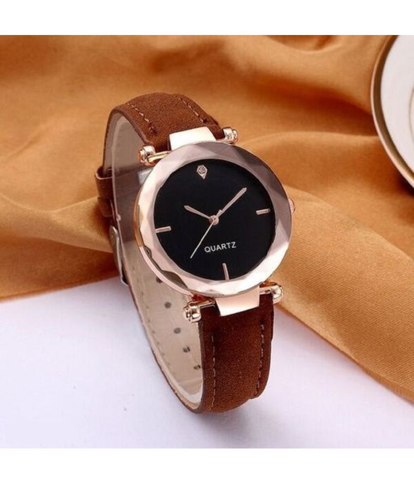 EMPERO - Brown Leather Analog Womens Watch