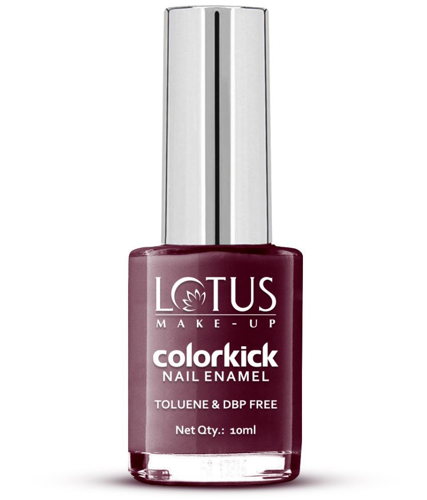     			Lotus Make, Up Colorkick Nail Enamel, Cranberry Star 922, Chip Resistant, Glossy Finish, 10ml