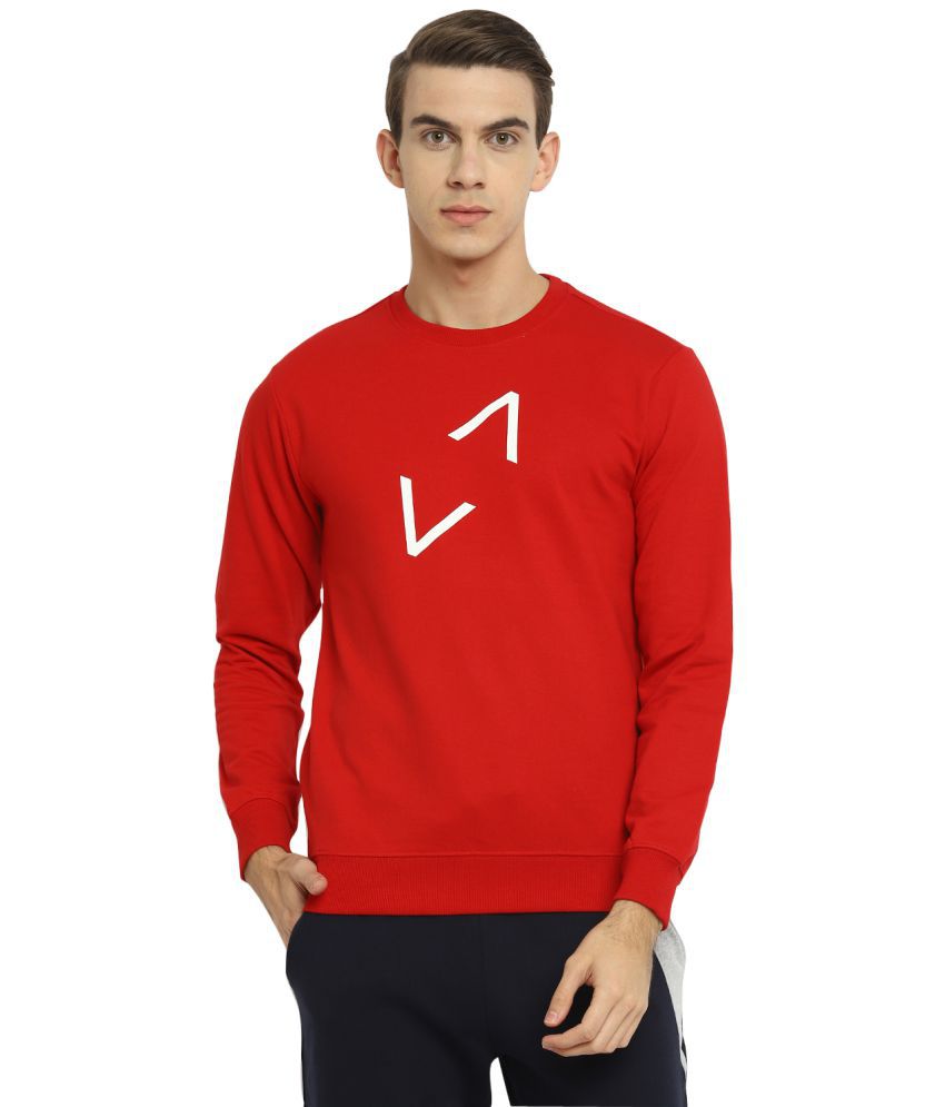     			YUUKI Red Cotton Blend Fleece Sweatshirt Single Pack