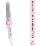 Gubb 2 In 1 Curler & Hair Straightener ( Pink )