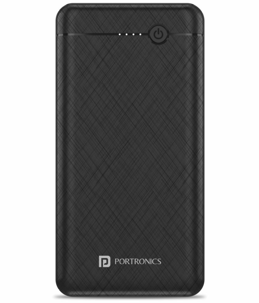     			Portronics Power Brick II:10000mAh Power Bank ,Black (POR 1211)