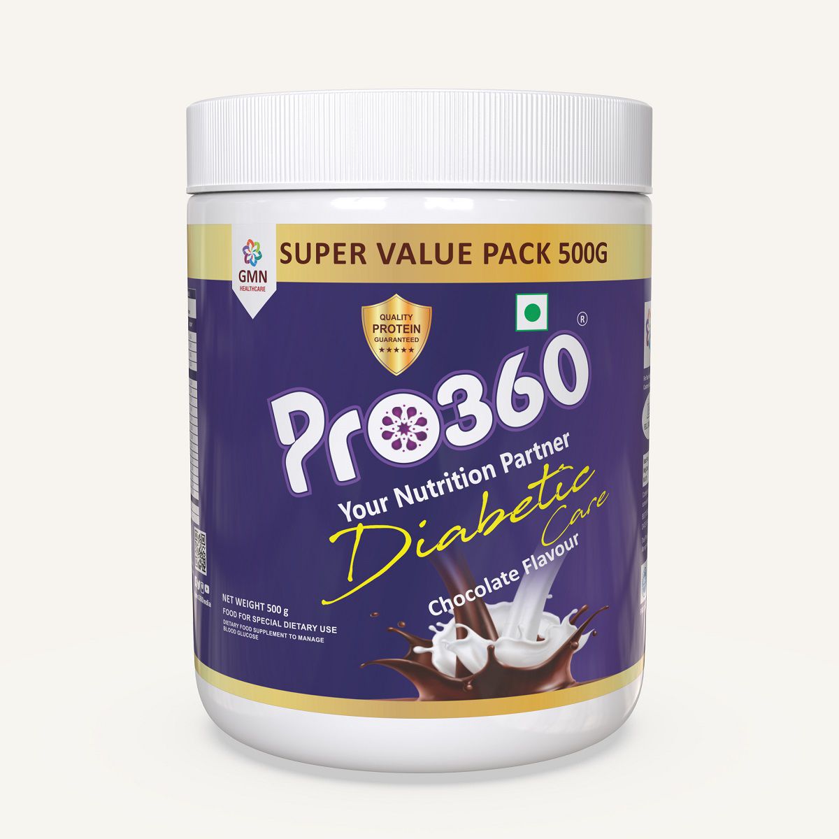     			PRO360 Diabetic care chocolate Nutrition Drink Powder 500 gm Chocolate