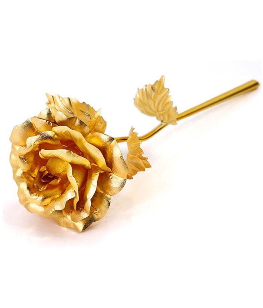 thriftkart Goldplated Gold Rose Valentine Hamper - Pack of 1