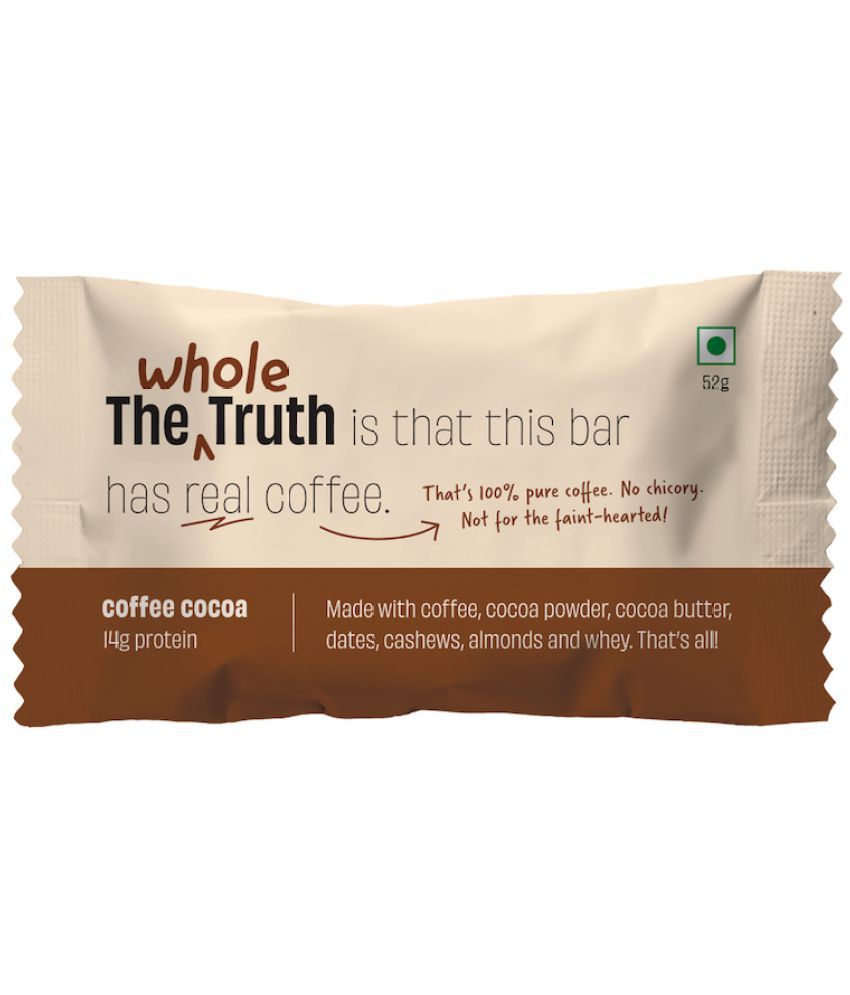     			The Whole Truth - Protein Bars - Coffee Cocoa - Pack of 6 (6 x 52g) - All Natural - No Added Sugar