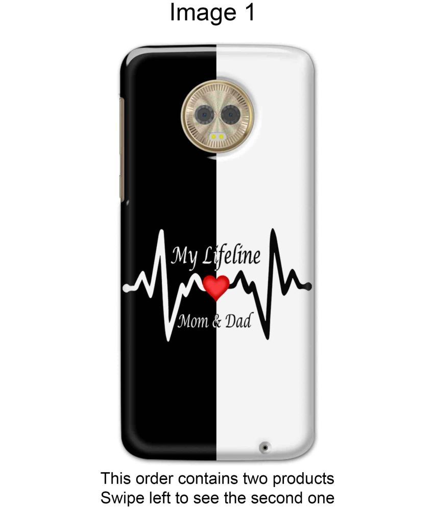     			Tweakymod 3D Back Covers For Motorola Moto G6 Plus Pack of 2