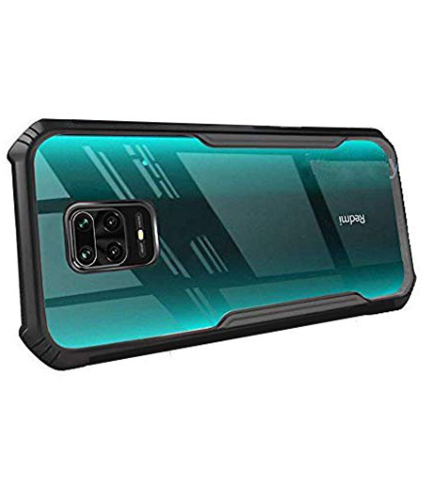     			Doyen Creations Black Hybrid Covers For Xiaomi Redmi Note 9 Pro - Shockproof