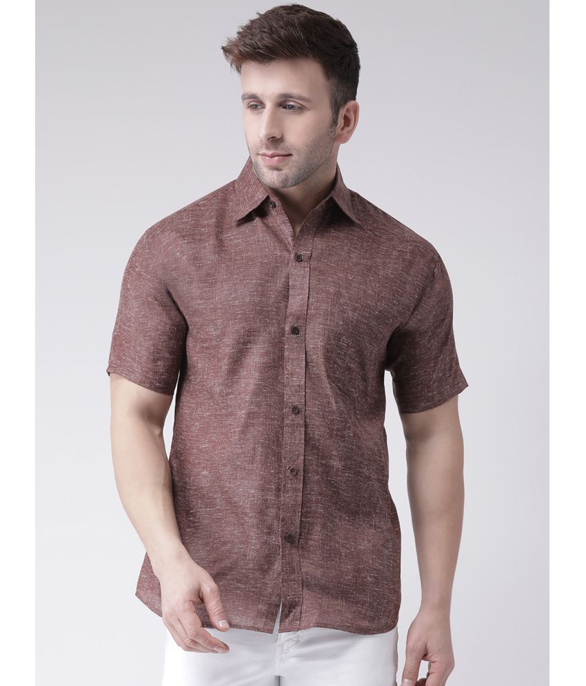     			RIAG 100 Percent Cotton Brown Shirt Single