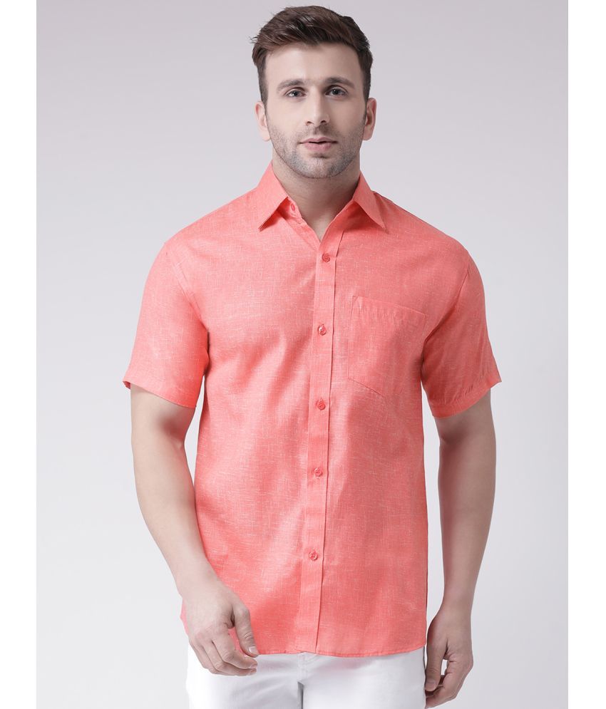     			RIAG 100 Percent Cotton Orange Shirt Single