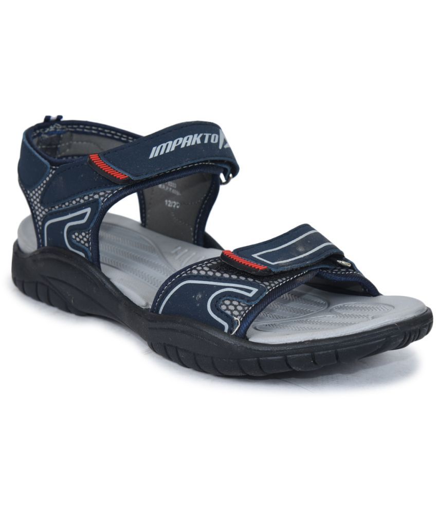 Ajanta Blue Synthetic Floater Sandals 