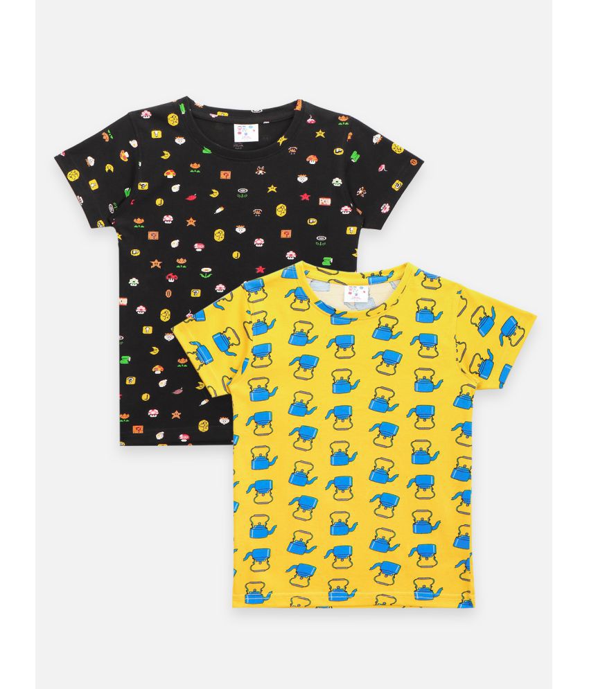 Kettle Printed Summer Cool Tshirt Pack of 2