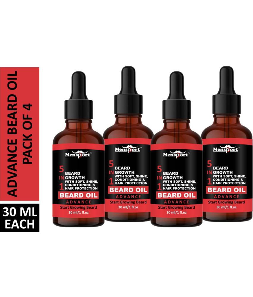 Mensport Advanced Beard Oil Manhood 120 ml Pack of 4