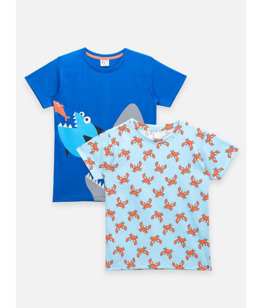 Sea Creature Printed Tshirt Pack of 2