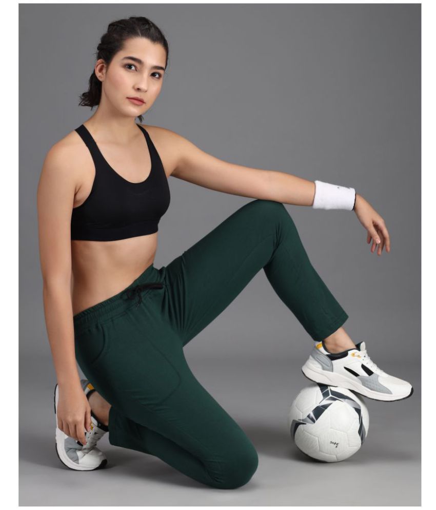     			Addyvero - Green Cotton Blend Women's Gym Trackpants ( Pack of 1 )