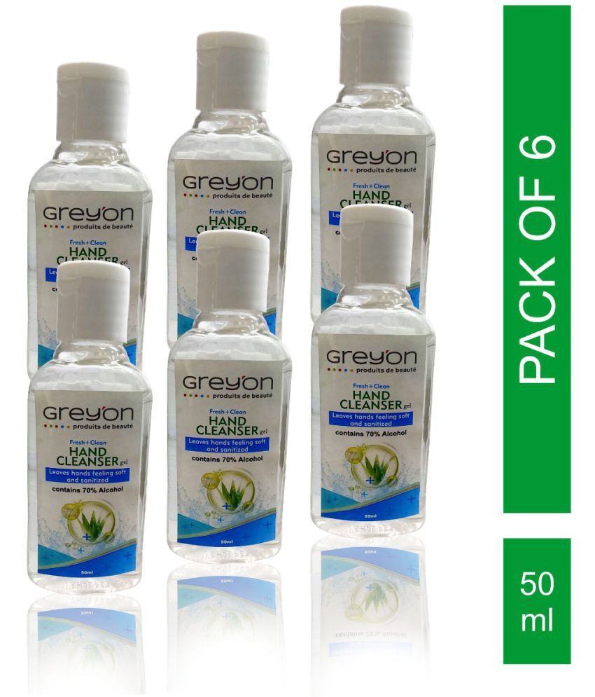 Greyon Aloe Vera Hand Sanitizer 50 mL Pack of 6