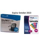 GluNEO Lite 100 Strips with 100 Lancets