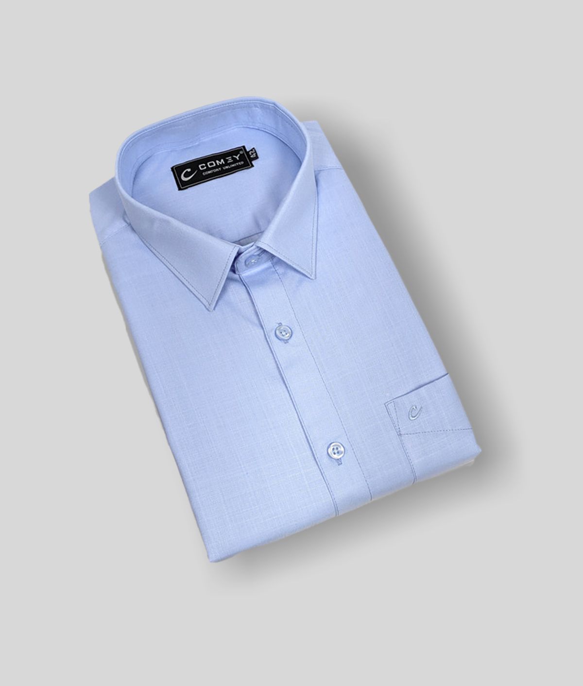     			Comey - Blue Cotton Blend Regular Fit Men's Formal Shirt (Pack of 1)