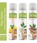 POUR HOME Lime, Jasmine, Sandal Room Freshener Spray , 220ml Each (Pack of 3)