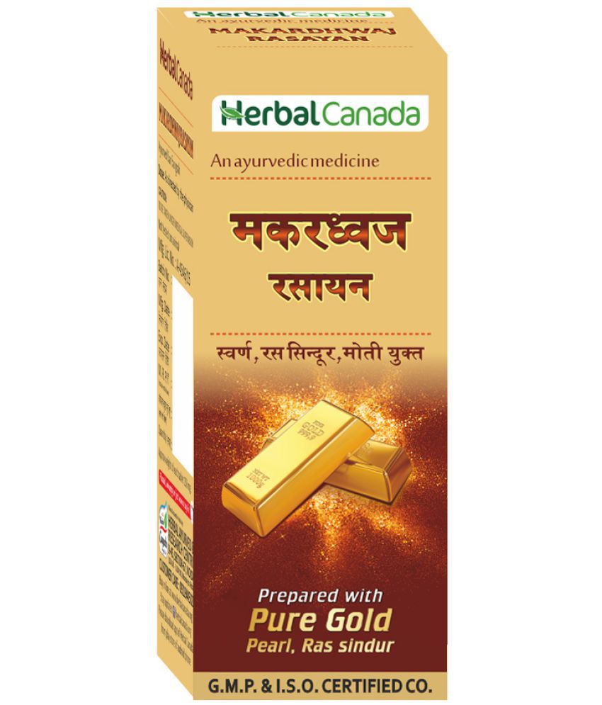 Buy Herbal Canada Makardhwaj Rasayan Tablet 50 no.s Pack Of 1 Online at ...