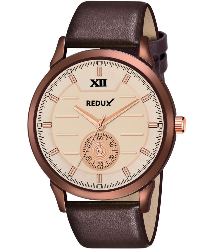     			Redux MW-357 Cream Dial Leather Analog-Digital Men's Watch