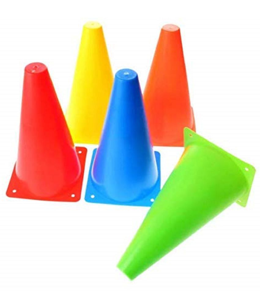     			SIMRAN SPORTS Cone Marker, Cone Marker Set, Cone Markers, Agility Cones, 9 Inch Agility Cone Marker Set (Pack of 10)