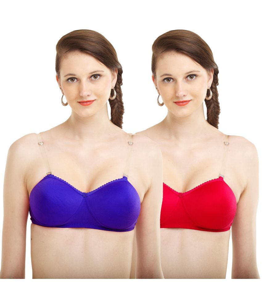     			Madam Pack of 2 Cotton Blend Heavily Padded Women's Everyday Bra ( Multicolor )