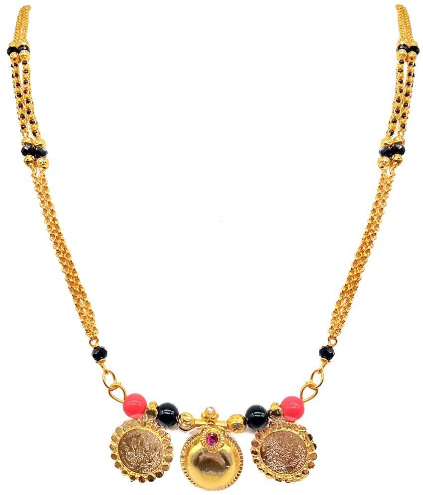     			SHANKH KRIVA Gold Plated Letest & Designer VATI Mangalsutra For Women-10555