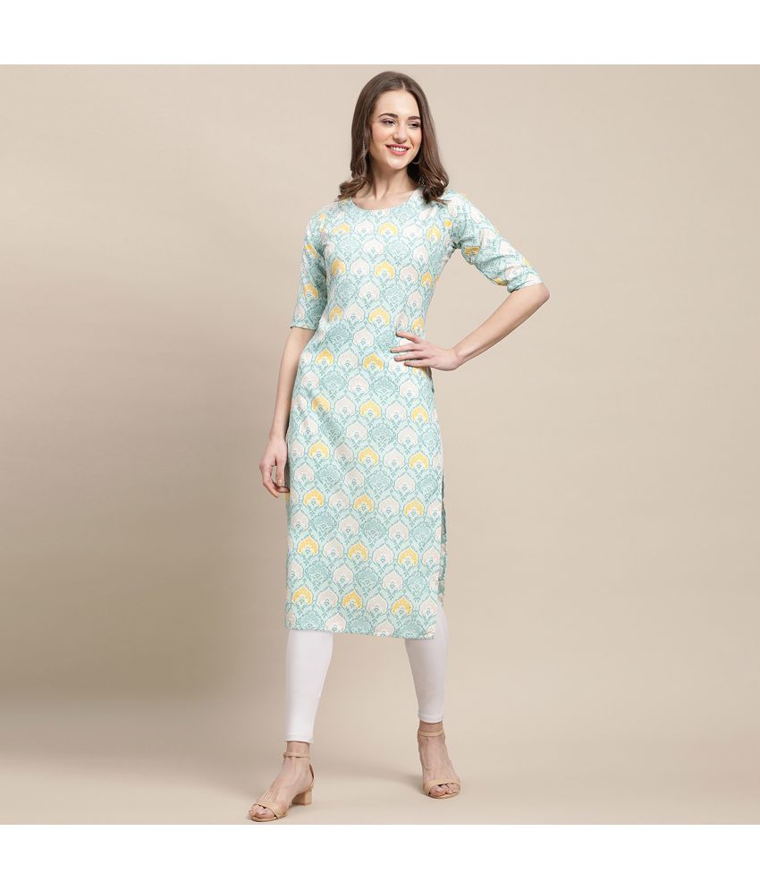     			1 Stop Fashion - Multicolor Crepe Women's Straight Kurti ( Pack of 1 )