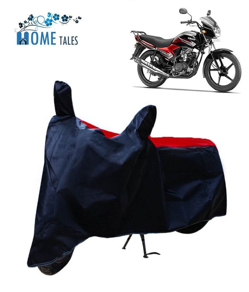     			HOMETALES Dustproof Bike Cover For Yamaha YBR 110 with Mirror Pocket - Red & Blue