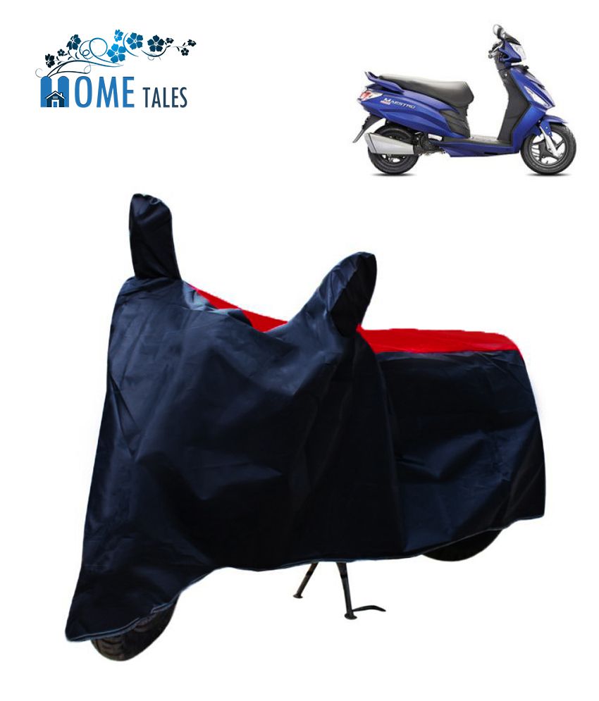     			HOMETALES Dustproof Bike Cover For Hero Maestro with Mirror Pocket - Red & Blue