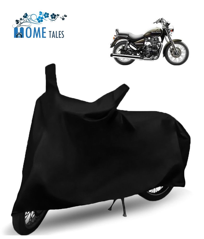     			HOMETALES Waterproof & Dustproof Bike Cover For Royal Enfield Thunderbird (Black) With Side Mirror Pocket - Black