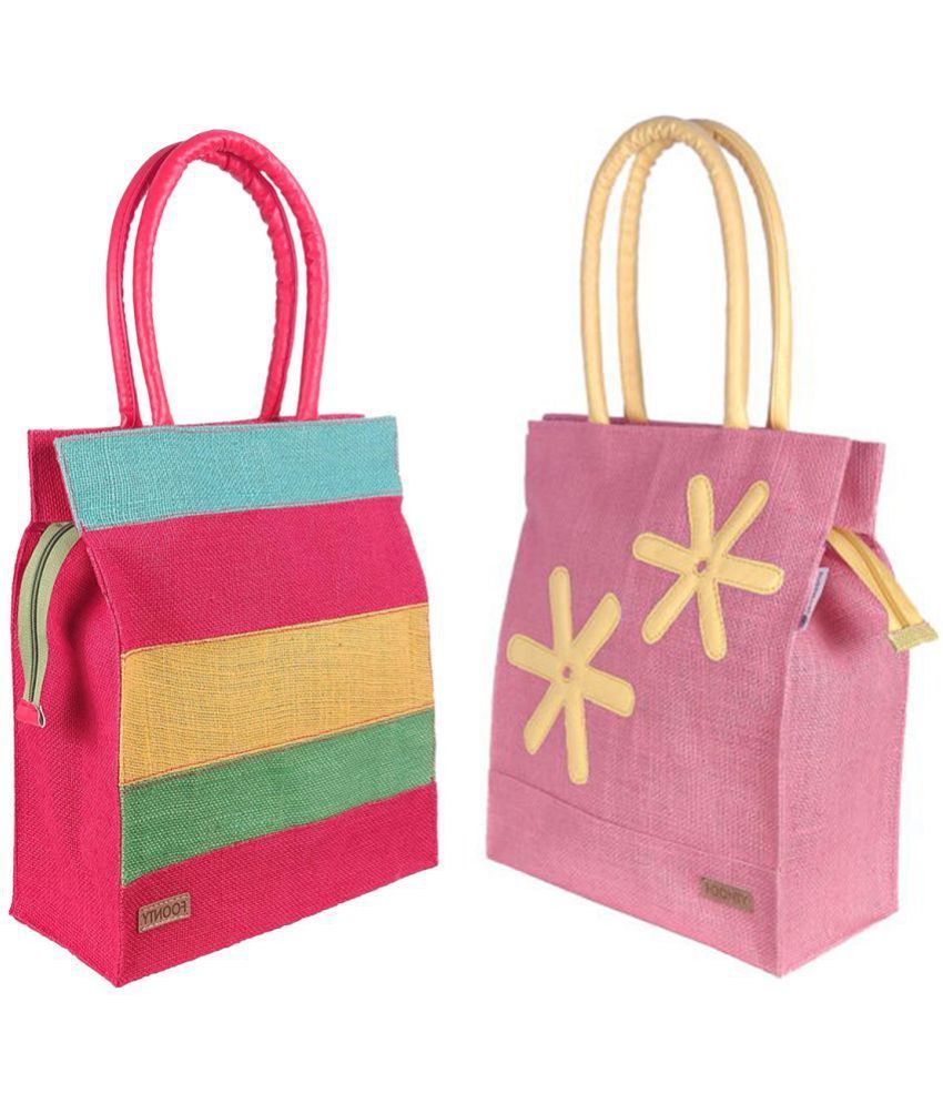     			Foonty Jute Lunch Bag