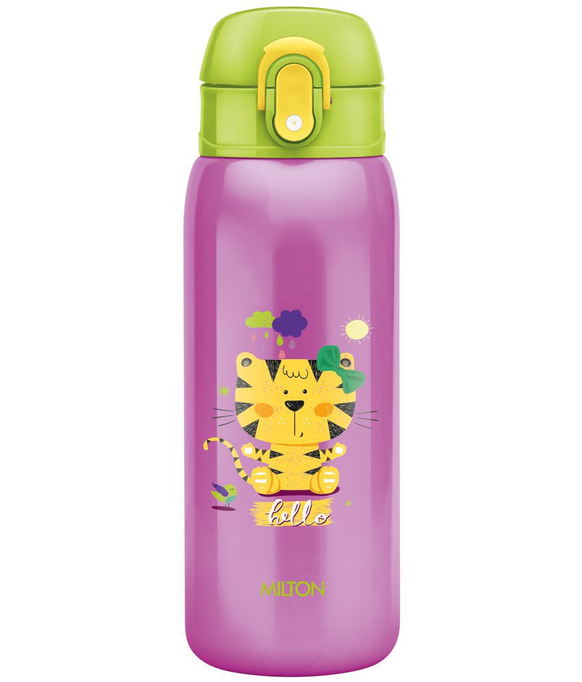     			Milton Jolly 475 Thermosteel Kids Hot and Cold Water Bottle, 390 mL, Purple