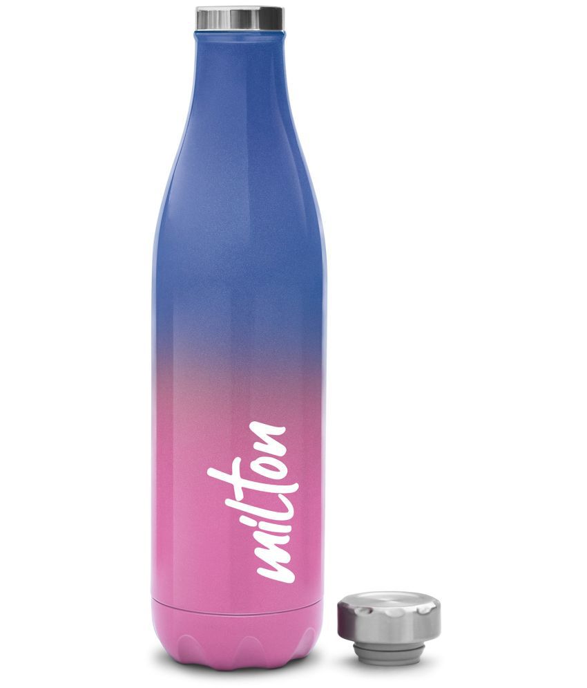     			Milton Prudent 800 Thermosteel 24 Hours Hot and Cold Water Bottle, 820 ml, Pink Blue