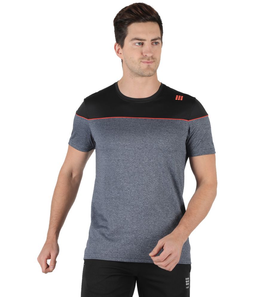     			Rock.it - Polyester Regular Fit Grey Men's Sports T-Shirt ( Single Pack )