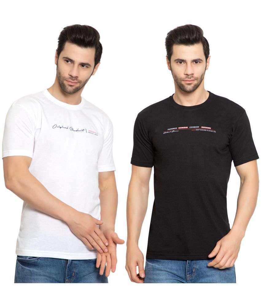     			Zeffit - Cotton Blend Regular Fit Multicolor Men's Sports T-Shirt ( Pack of 2 )