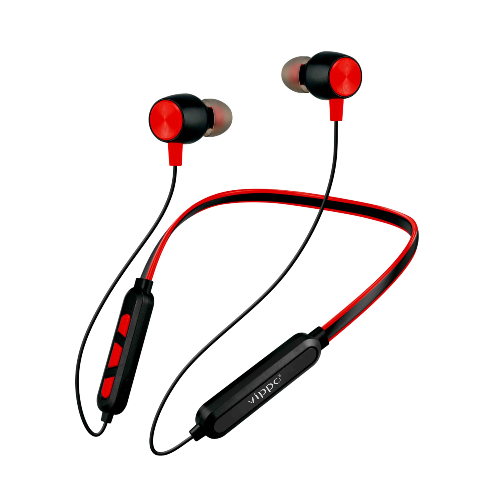 VIPPO VBT-3949 (18 HOURS Music Playback BATTERY 5.0 Bluetooth ) Wireless SPORT HEADSET Magnetic Neckband With Bass Headphones/Earphones
