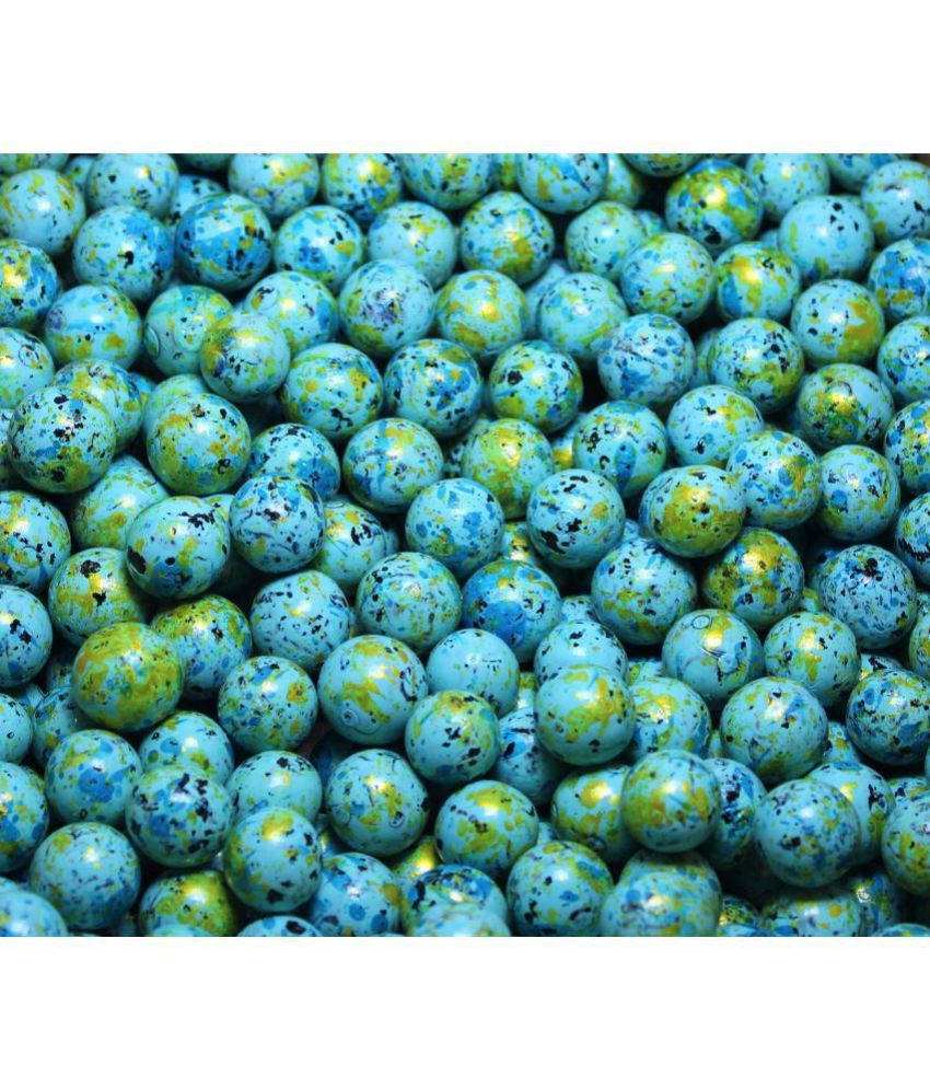     			DS1 Round Decorative Glass Balls (Skyblue), 375 Gm