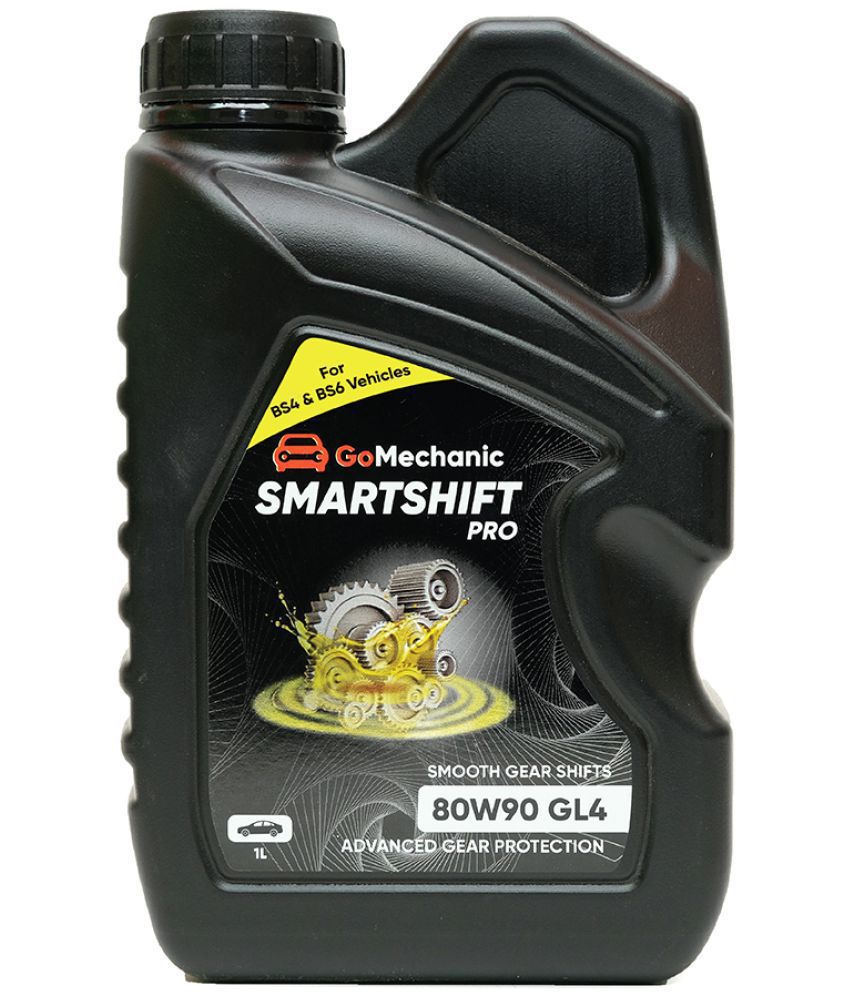 GoMechanic Smartshift Pro 80W90 GL 4 High Quality Longer Protection Better Lubrication Gear Oil for Passenger & Commercial Cars Gear Oil (1 L, Pack of 1)