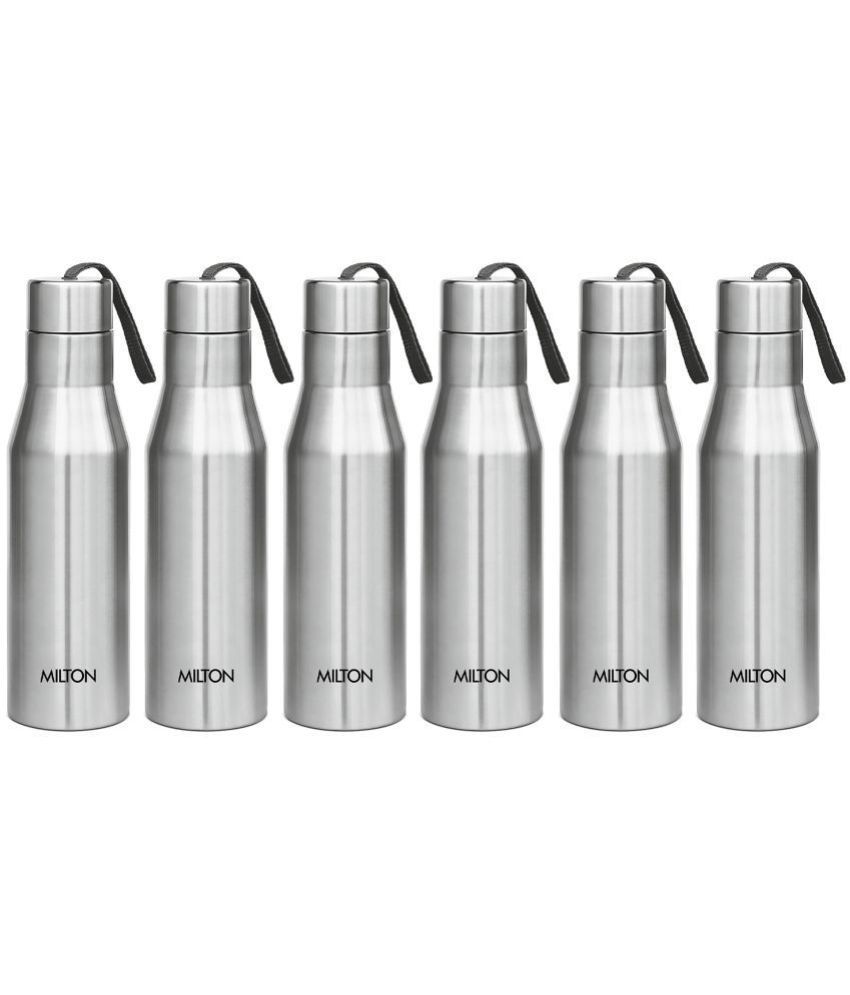     			Milton Super 1000 6 Pcs Set Silver 1000 mL Stainless Steel Water Bottle set of 6