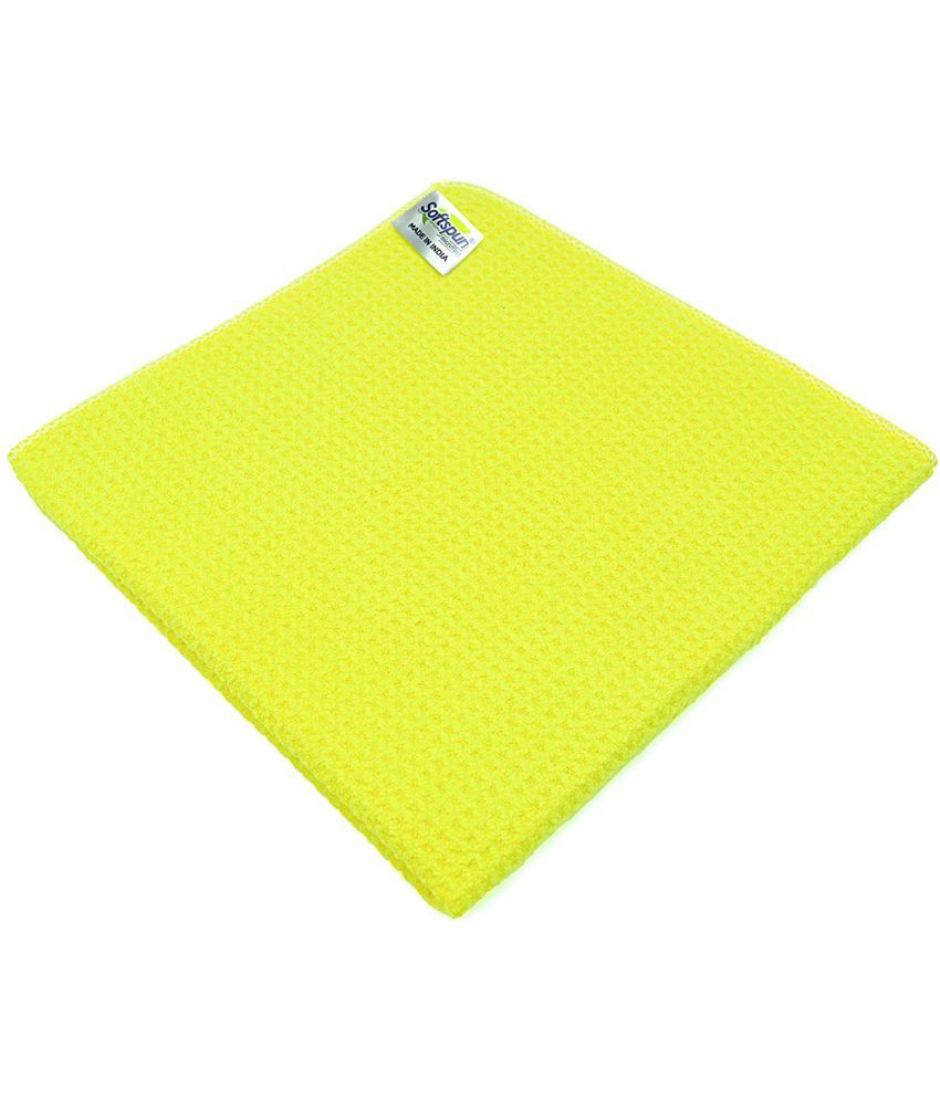     			SOFTSPUN Single Gym Towel Yellow