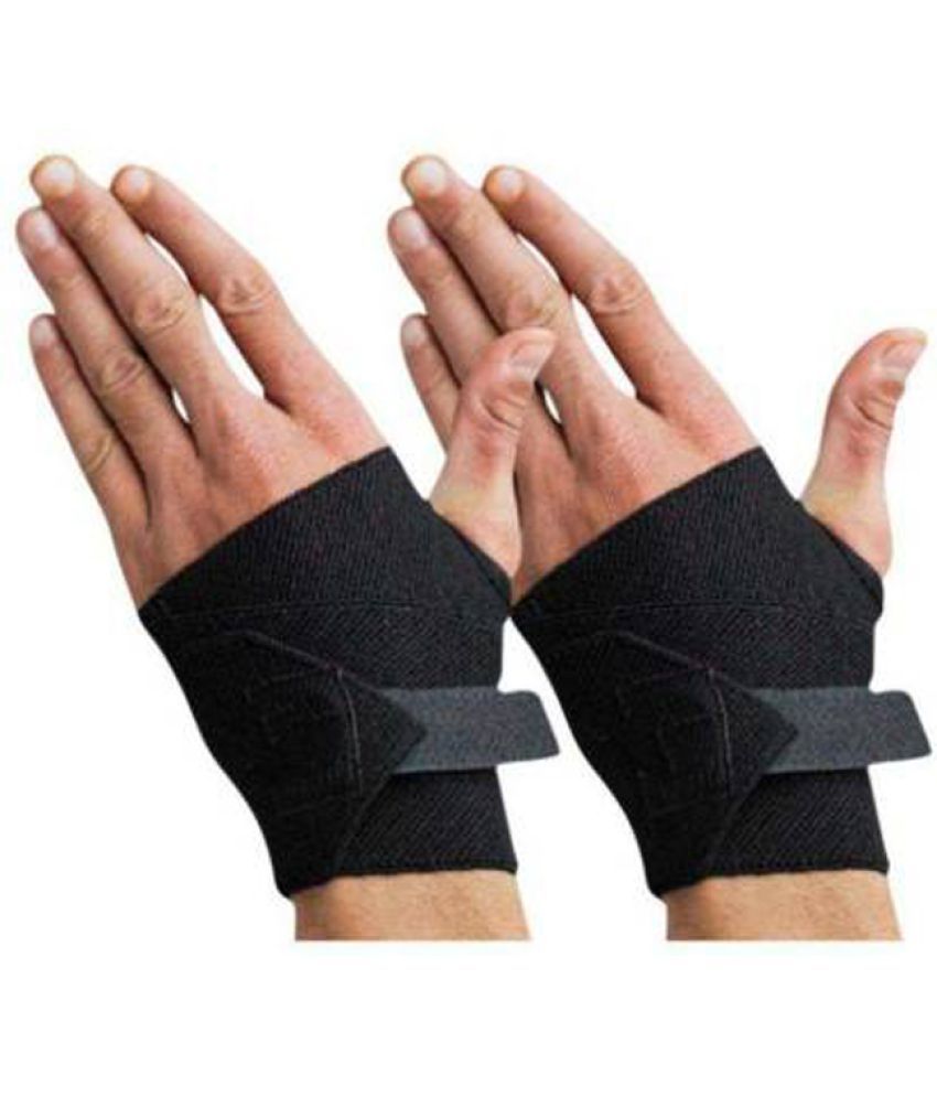     			2 in 1 Genuine Thumb & Wrist Support Gym Fitness with Centre Hole (1 Pair)