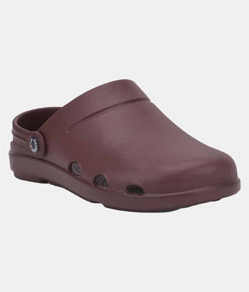 Aqualite - Maroon Men's Slides - Buy 