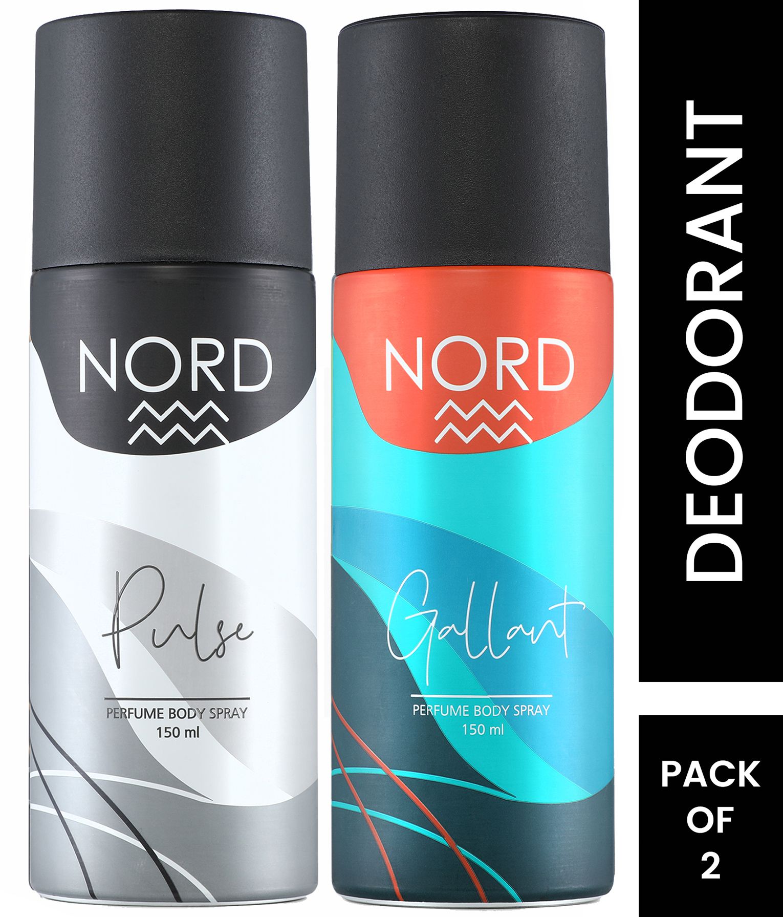 Nord Deodorant Body Spray- Gallant + Pulse | Pack of 2