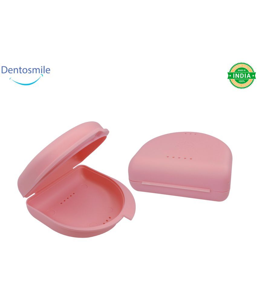 Dentosmile Orthodontic Retainer/Aligner Case/BoxPink/2pcs Denture Oral