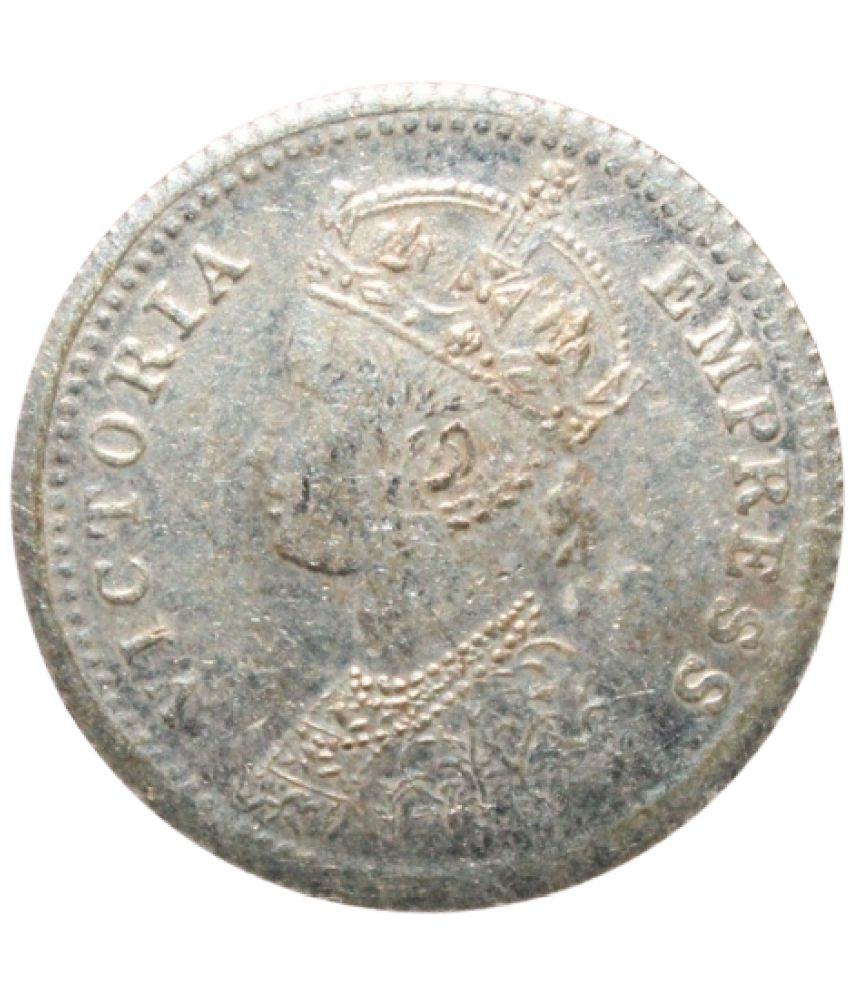     			1/4 Rupee (1882) "Victoria Empress" British India Small, Old and Rare Coin (Only For Collection Purpose)