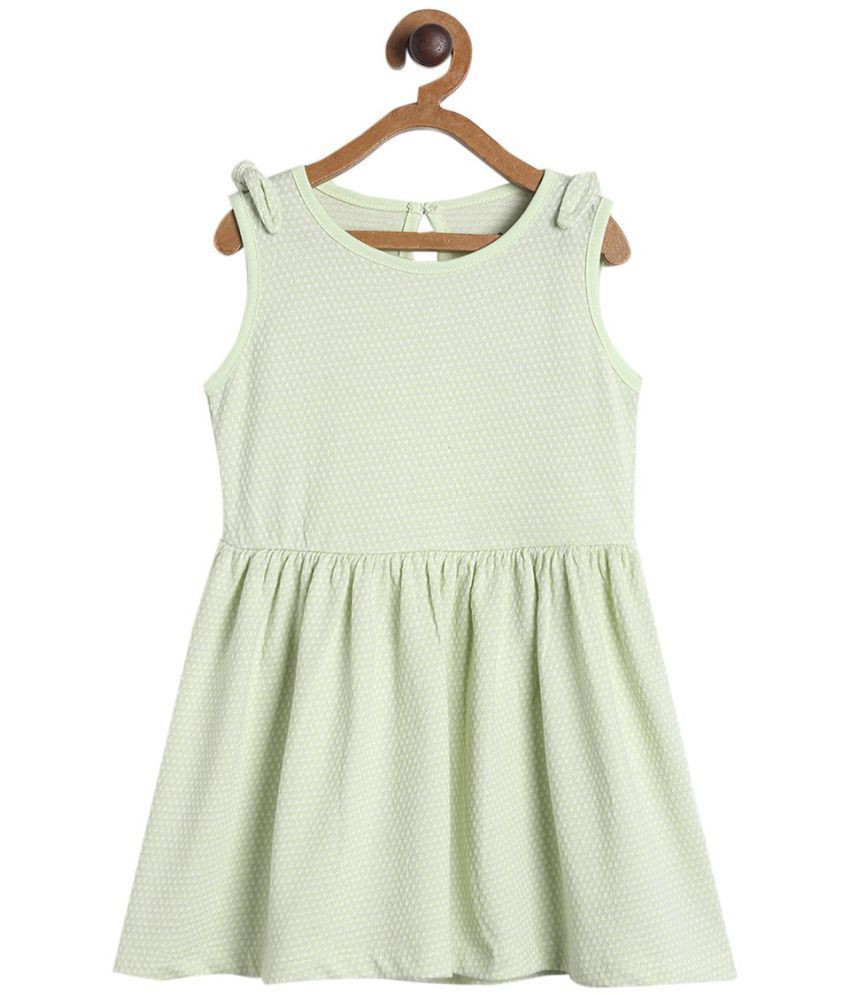    			MINI KLUB - 100% Cotton Green Baby Girl Dress ( Pack of 1 )