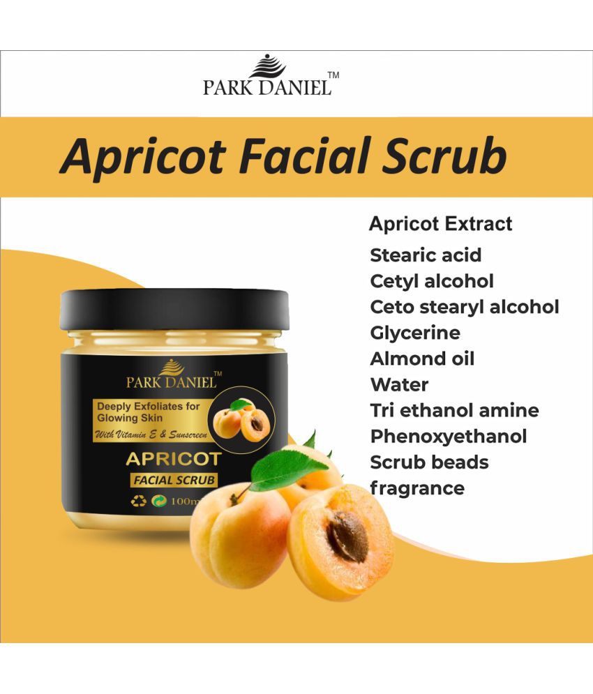     			Park Daniel Apricot Facial Scrubber Removes  Blackheads & Dead Cells Day Cream 100 ml