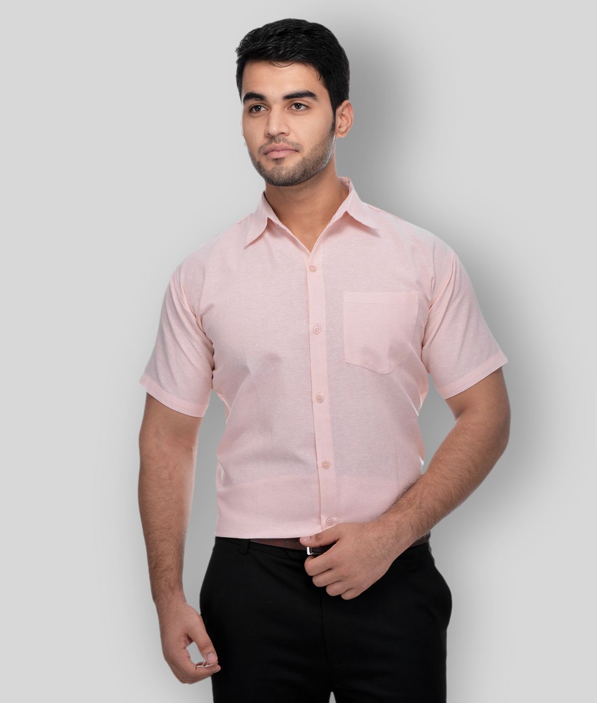     			RIAG - Pink Cotton Regular Fit Men's Casual Shirt (Pack of 1 )